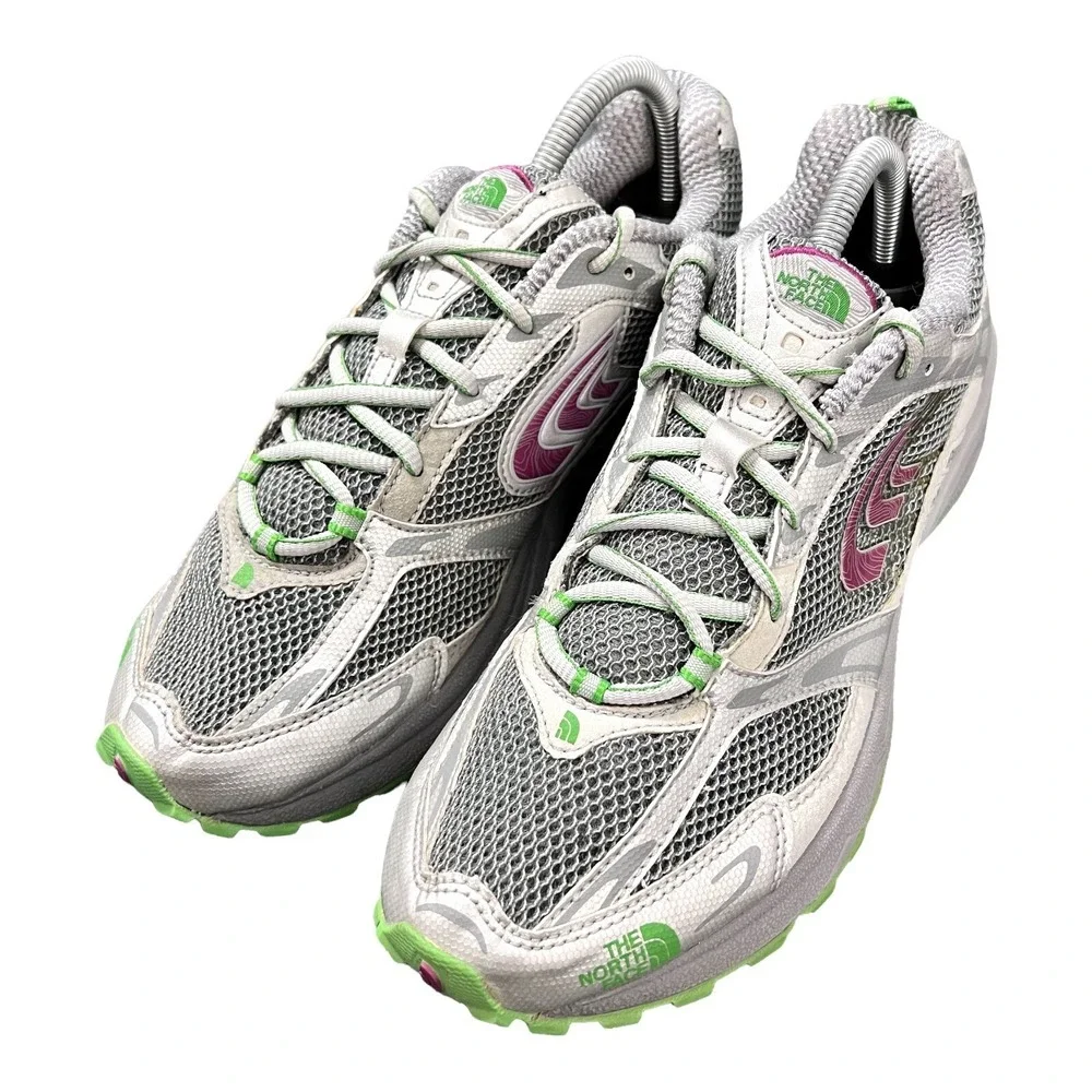 The North Face Women's Athletic Shoes Size 10 Silver Gray Trail Running Sneakers